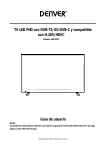 Manual de uso Denver LED-4073 Televisor de LED