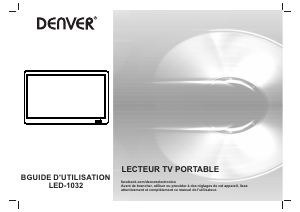 Mode d’emploi Denver LED-1032 Téléviseur LED