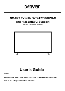 Manual Denver LDS-3272 LED Television