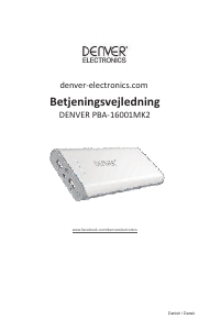 Manuale Denver PBA-16001MK2 Caricatore portatile