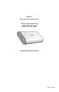 Mode d’emploi Denver PBA-6001CMK2 Chargeur portable