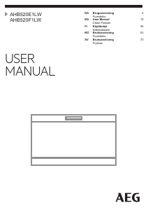Manual Electrolux AHB520E1LW Freezer