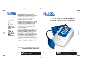 Manual Health Plus BPS-FD1 Blood Pressure Monitor