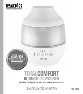 Manual de uso Homedics UHE-CM18 Humidificador