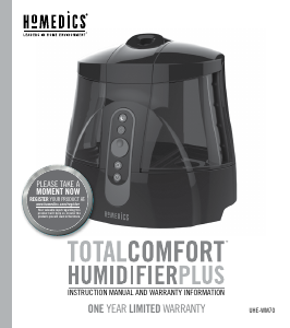 Mode d’emploi Homedics UHE-WM70 Humidificateur