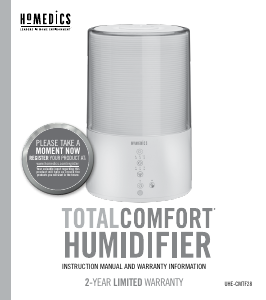 Manual de uso Homedics UHE-CMTF28 Humidificador