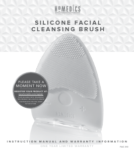 Manual de uso Homedics FAC-310 Cepillo de limpieza facial