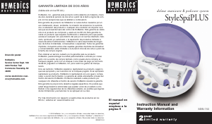 Manual de uso Homedics MAN-150 Set de manicura-pedicura
