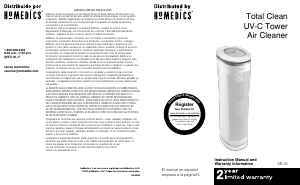 Manual Homedics AR-35 Air Purifier