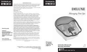 Manual de uso Homedics ST-4 Baño de pie