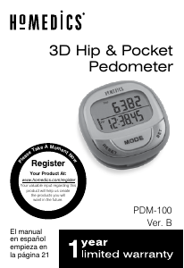 Manual Homedics PDM-100 Step Counter