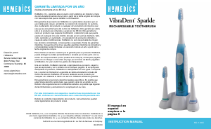 Manual de uso Homedics HD-120 Cepillo de dientes eléctrico