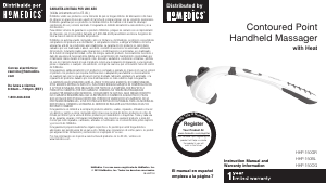 Manual de uso Homedics HHP-150 Masajeador