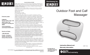 Manual de uso Homedics ODF-100 Masajeador