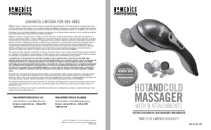 Manual de uso Homedics HHP-255HJ-THP Masajeador