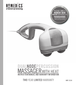 Mode d’emploi Homedics HHP-351H Appareil de massage