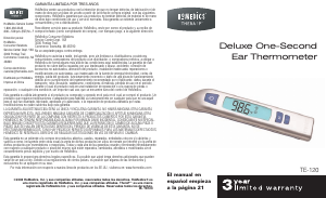 Manual Homedics TE-120 Thermometer