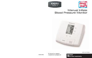 Manual de uso Homedics BPS-051-DDM Tensiómetro