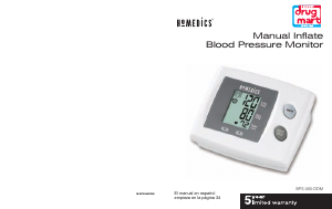 Manual Homedics BPS-060-DDM Blood Pressure Monitor