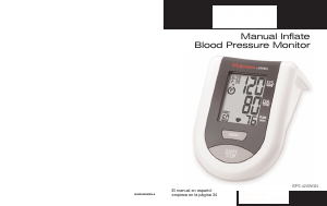 Manual Homedics BPS-420-WGN Blood Pressure Monitor