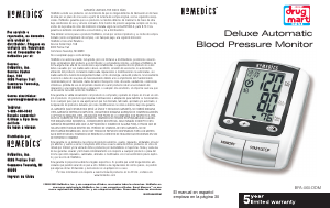 Manual Homedics BPA-060-DDM Blood Pressure Monitor