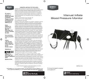 Manual Homedics BPM-010 Blood Pressure Monitor