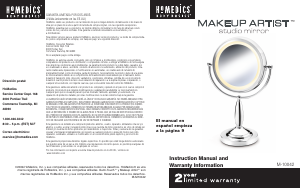 Manual de uso Homedics M-10042 Espejo