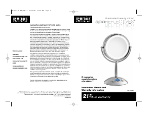 Manual Homedics M-8090 Mirror