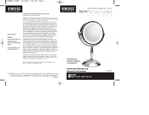 Manual Homedics M-8000 Mirror