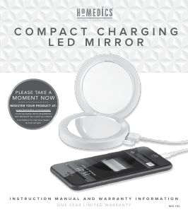 Manual Homedics MIR-150 Mirror