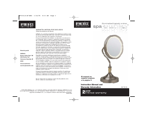 Manual Homedics M-7019 Mirror