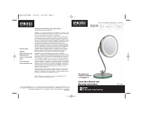 Manual Homedics M-7049 Mirror