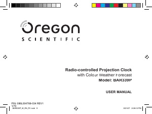 Manual Oregon BAR 339P Weather Station