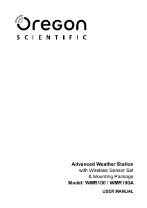 Manual de uso Oregon WMR 100 Estación meteorológica