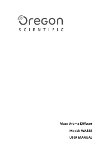 Mode d’emploi Oregon WA338 Muse Diffuseur d'arôme