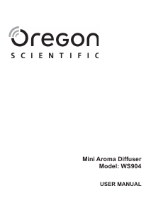 Manual de uso Oregon WS904 Difusor de aroma