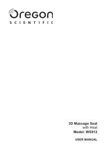 Manuale Oregon WS912 Massaggiatore