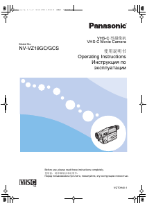 Manual Panasonic NV-VZ18GCS Camcorder