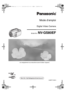 Mode d’emploi Panasonic NV-GS80EF Caméscope