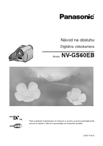 Návod Panasonic NV-GS60EP Videokamera