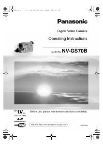 Handleiding Panasonic NV-GS70 Camcorder