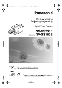 Bruksanvisning Panasonic NV-GS180E Videokamera