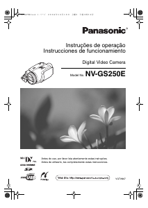 Manual Panasonic NV-GS250E Câmara de vídeo