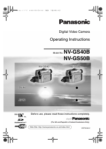 Manual Panasonic NV-GS40B Camcorder