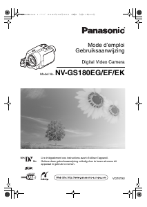 Mode d’emploi Panasonic NV-GS180EF Caméscope