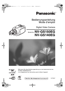 Mode d’emploi Panasonic NV-GS140EG Caméscope