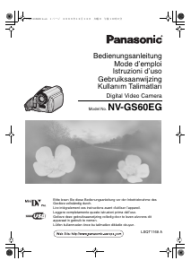 Bedienungsanleitung Panasonic NV-GS60EG Camcorder