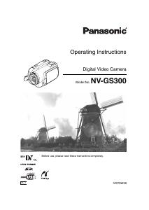 Handleiding Panasonic NV-GS300GCT Camcorder