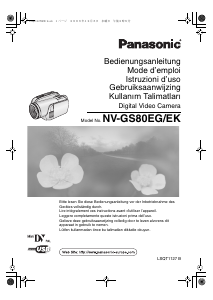 Mode d’emploi Panasonic NV-GS80EG Caméscope