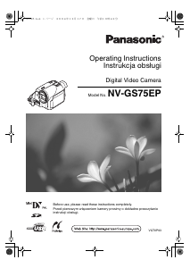 Manual Panasonic NV-GS75EP Camcorder